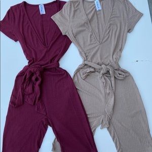 “ Meant To Be Romper” from Baddieville. #Burgundy